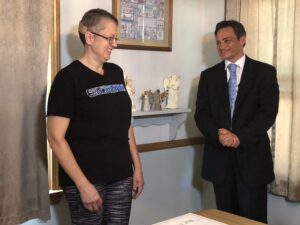 Attorney Mike Bottaro Lends a Helping Hand to April Vallier