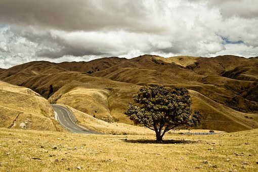 roadway on hills