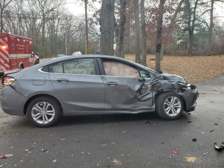 passenger side damage