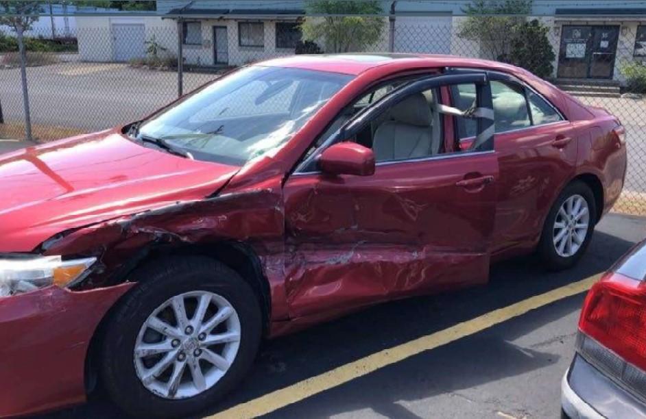 Rhode Islander car damaged in a recent car accident