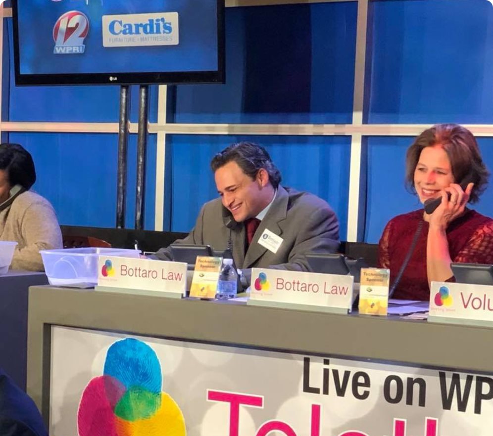 Bottaro Law Firm making calls at the 2020 Meeting Street Telethon