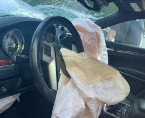 Warwick Car accident airbags deployed 
