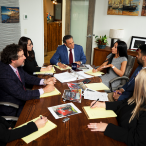 personal injury attorneys and group meeting